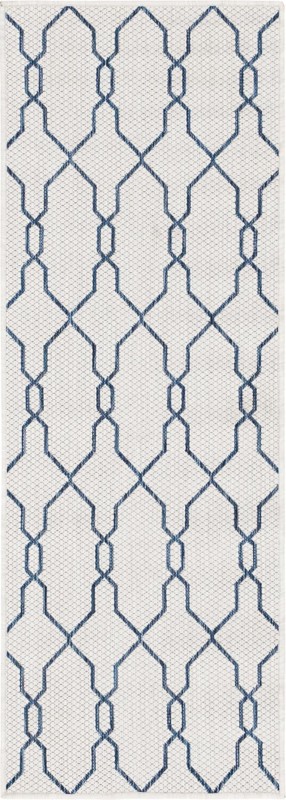 Bronson · Geometric Outdoor Rug, ivory