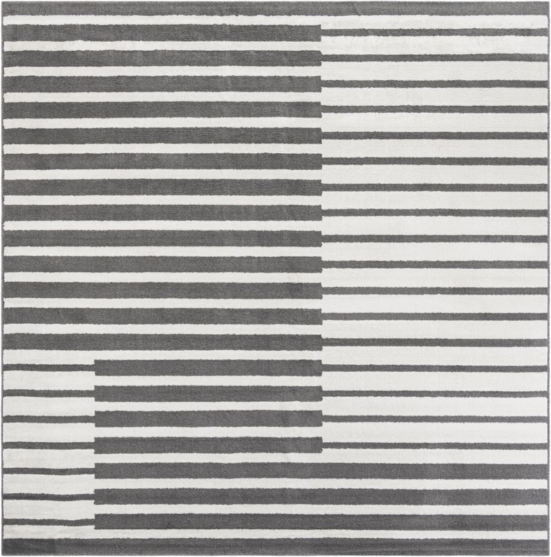 Crossing · Geometric rug, gray