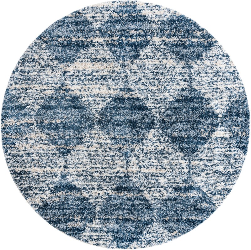 Newton · Diamond Shag Rug, blue