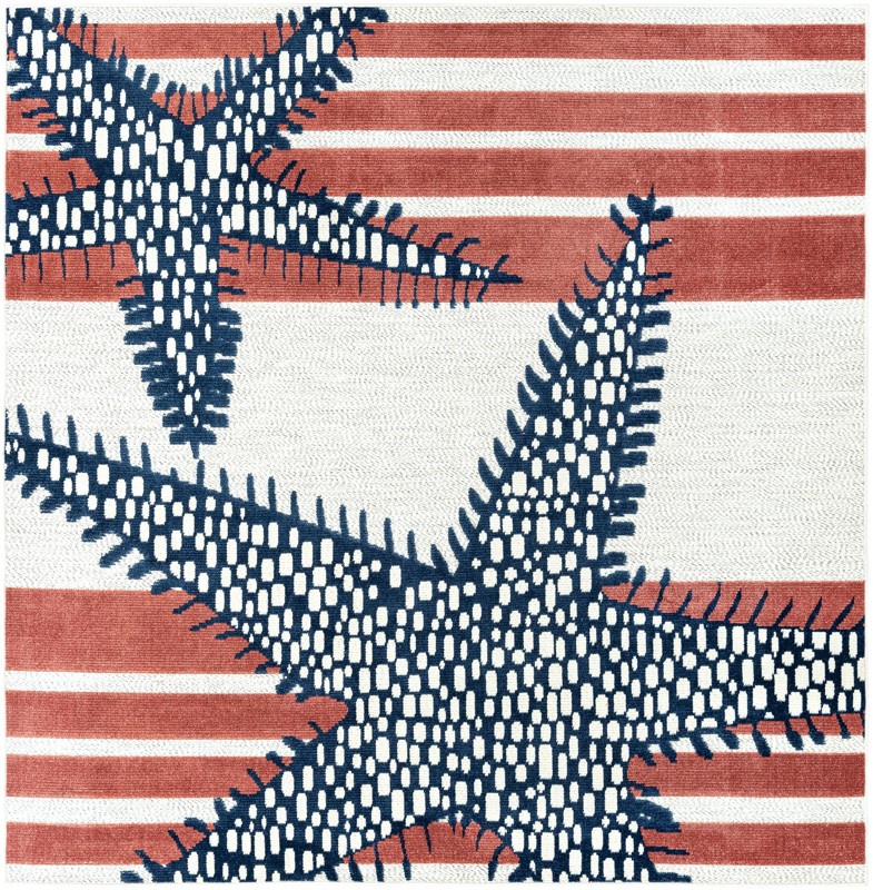 Fairmeadow · Striped Outdoor Rug, ivory