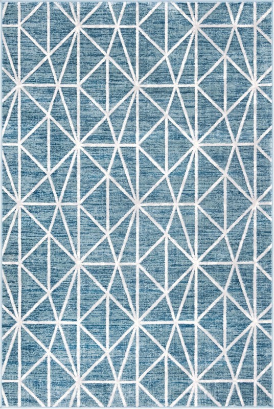 Gilman · Geometric rug, blue