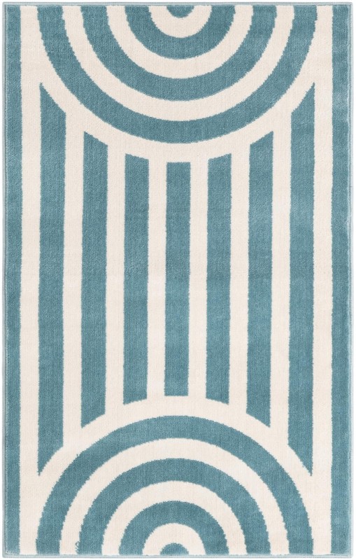 Nye · Geometric rug, sky blue