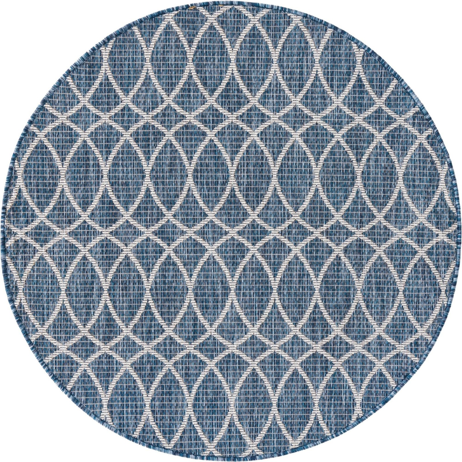 4' x 4' Atkins · Geometric Outdoor Rug, blue