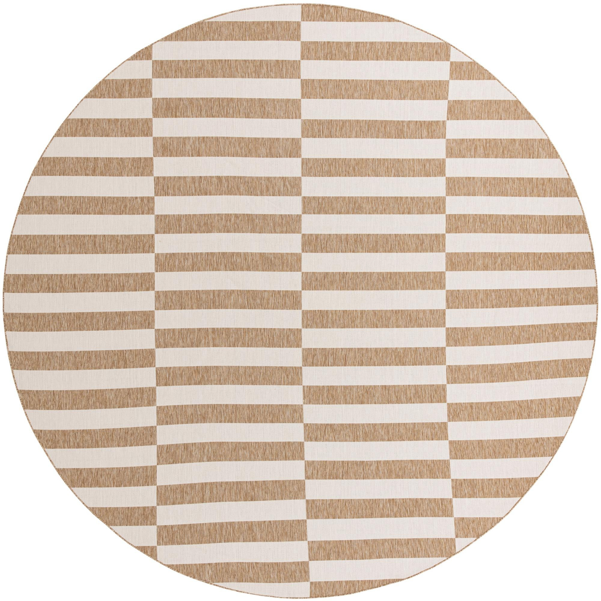 13' x 13' Ainsley · Geometric Outdoor Rug, taupe