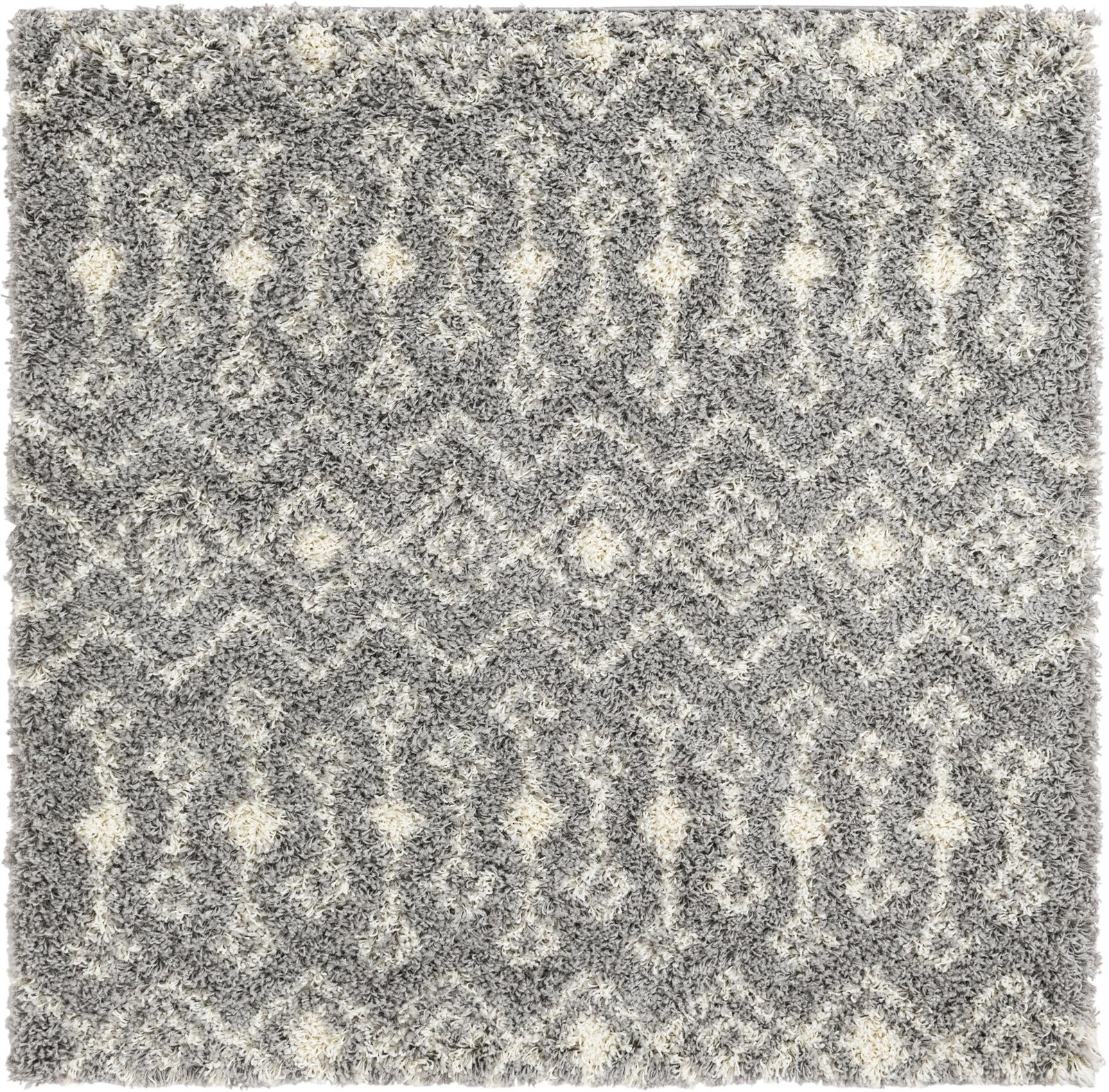 5' 3 x 5' 3 Bayley · Diamond Shag Rug, gray