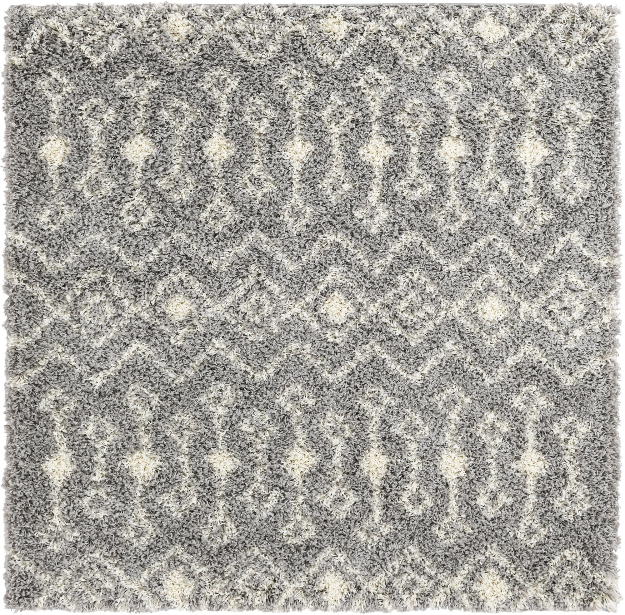5' 3 x 5' 3 Bayley · Diamond Shag Rug, gray