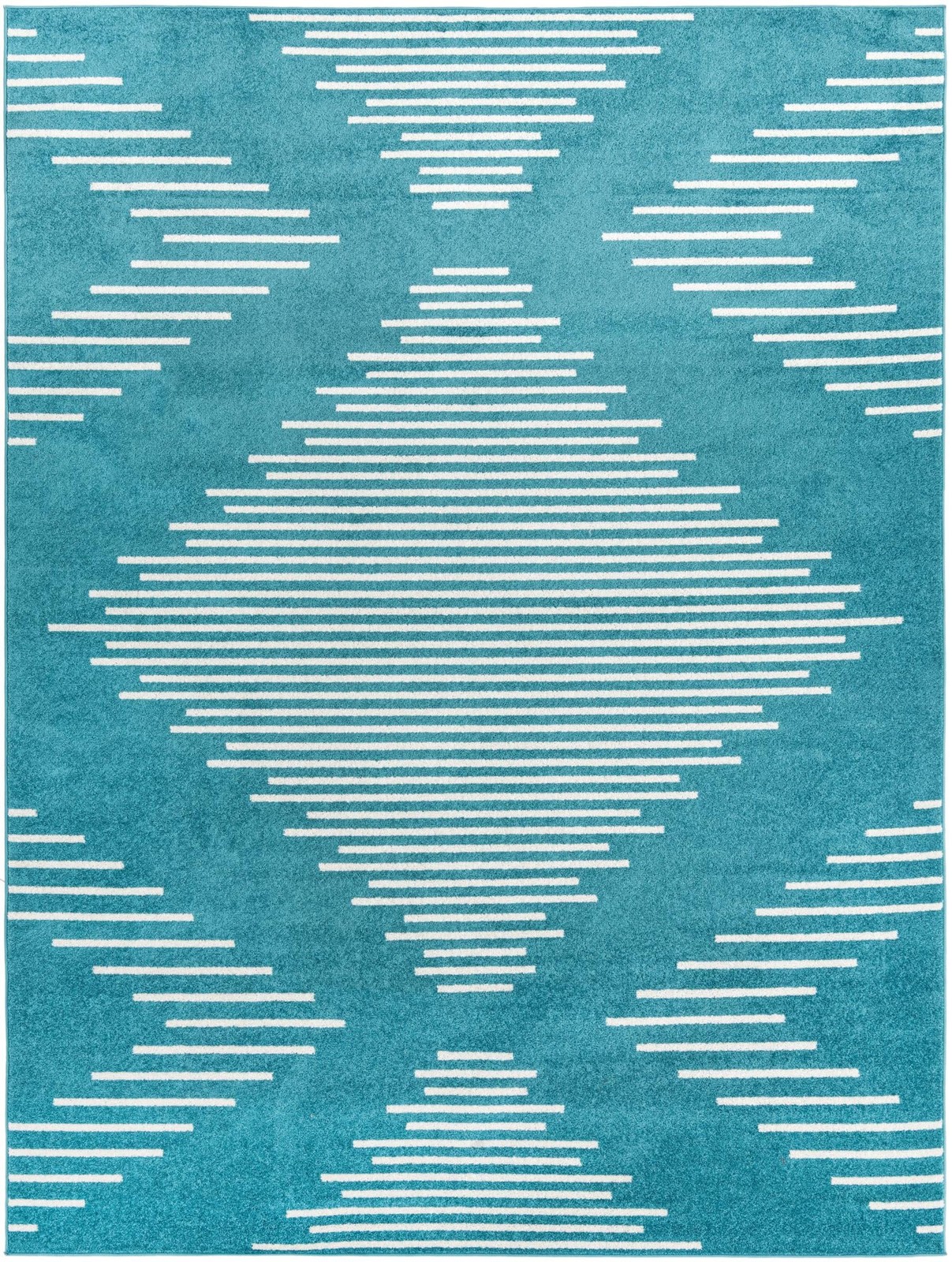 9' x 12' Knox · Diamond rug, turquoise