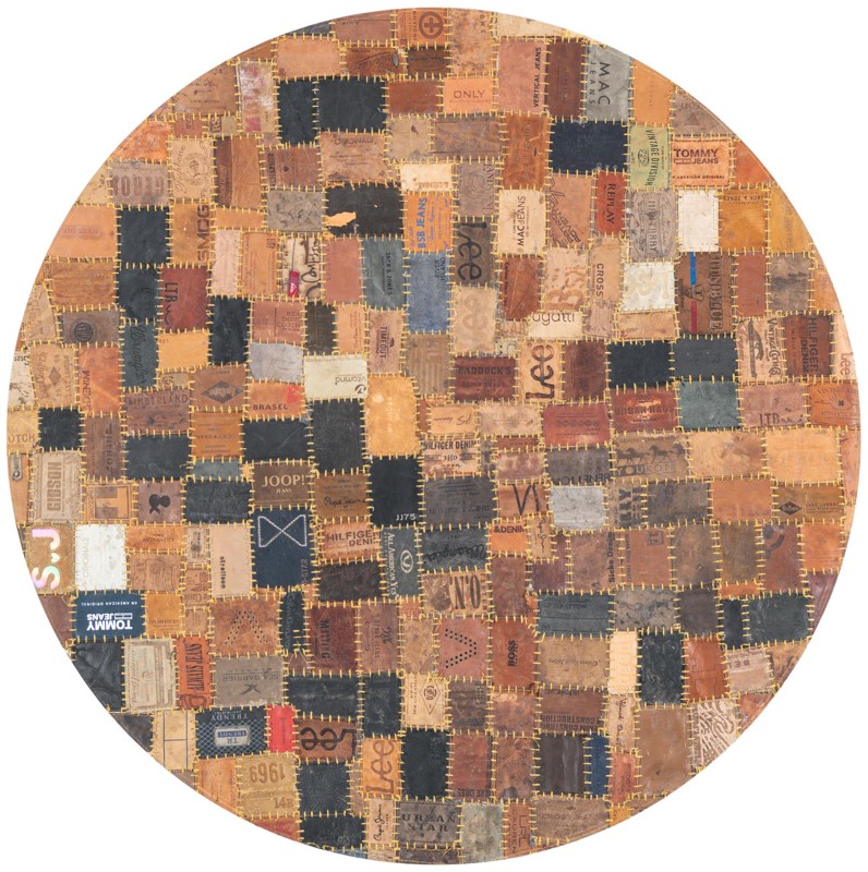 3' 1 x 3' 1 Price · Patchwork rug, black and brown