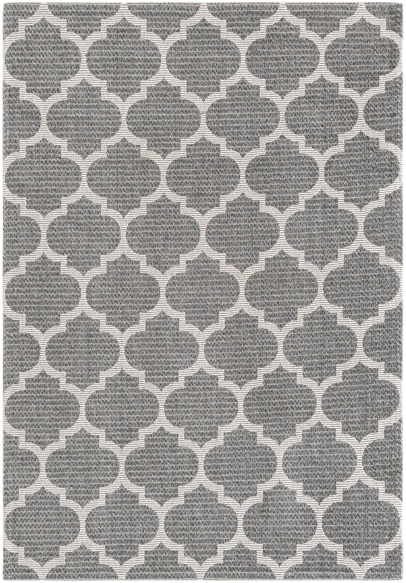 4' 2 x 6' Enid · Lattice rug, anthracite