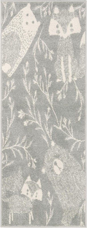 2' 2 x 6' 1 Colgan · Floral / botanical rug, gray