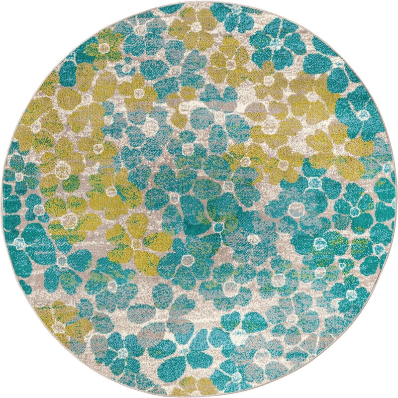 5' 3 x 5' 3 Portage · Floral / botanical rug
