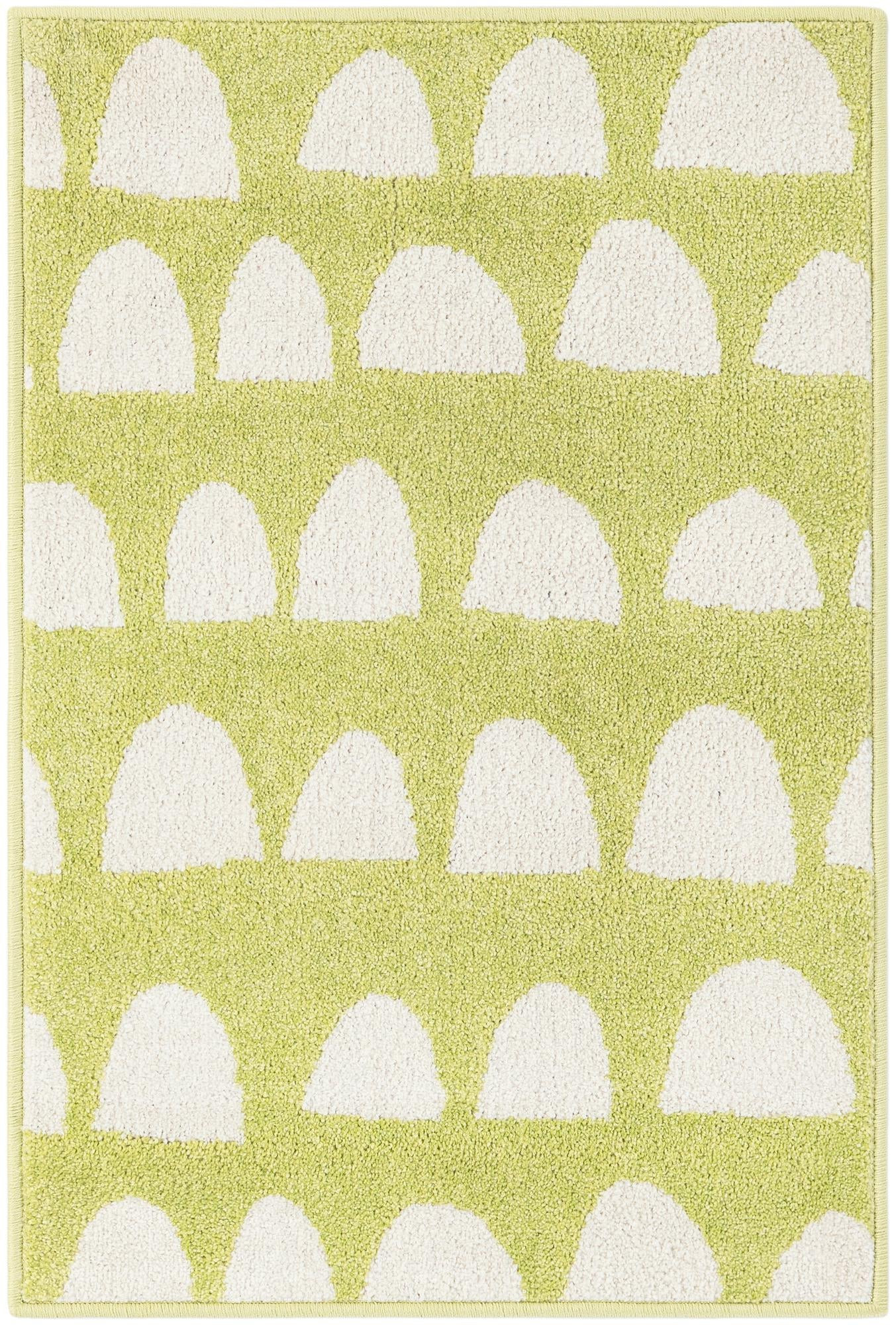 2' 2 x 3' Halloran · Geometric rug, pastel green
