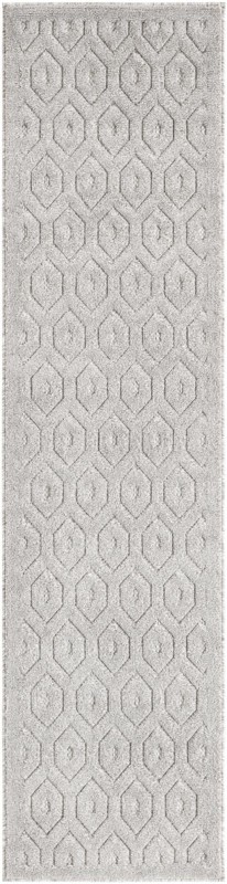 2' x 8' Roanoke · Diamond Outdoor Rug, grey