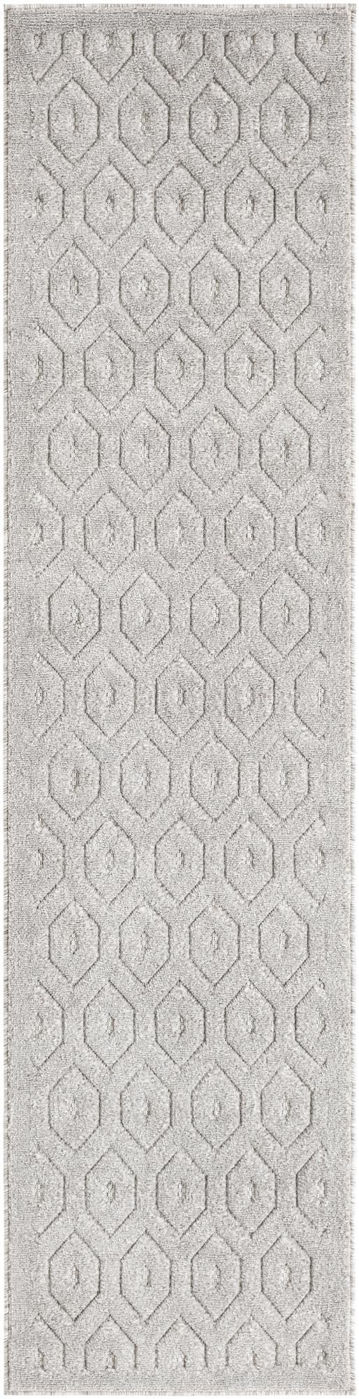 2' x 8' Roanoke · Diamond Outdoor Rug, grey