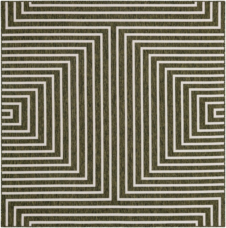 Gorse · Geometric Outdoor Rug, green