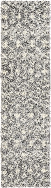 Bayley · Diamond Shag Rug, gray