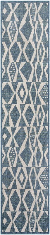 2' 7 x 12' Casper · Diamond Outdoor Rug, blue