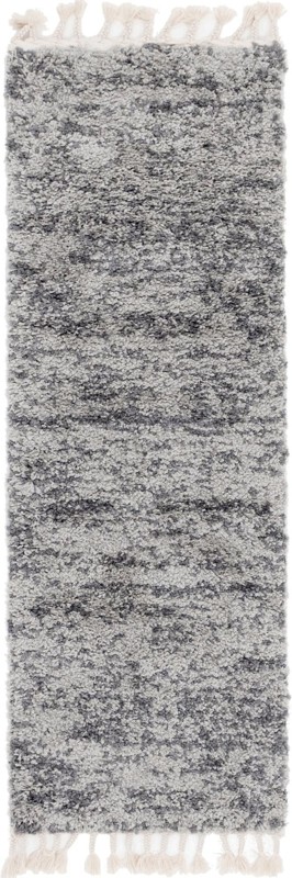 2' 2 x 6' Shapley · Solid Shag Rug, gray