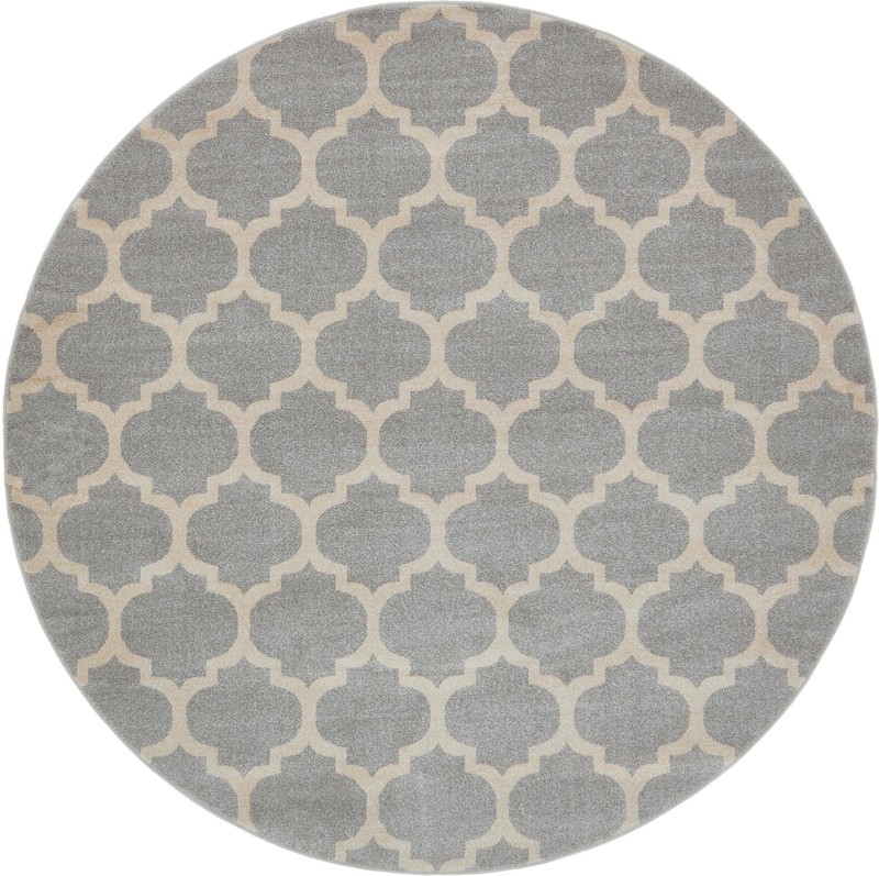 Arkwright · Geometric rug, lgray