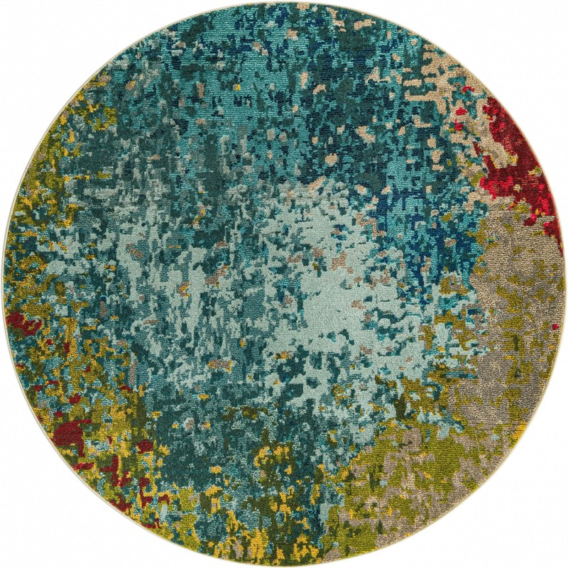 6' x 6' Stockton · Abstract Washable Rug