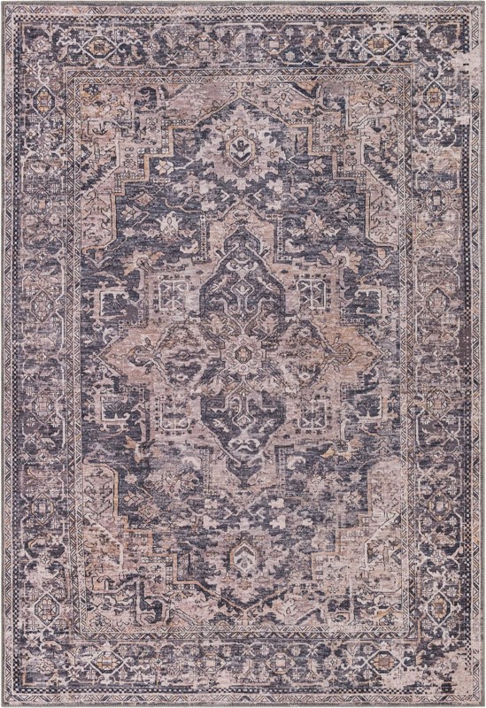 Watkins · Medallion rug, ivory and blue