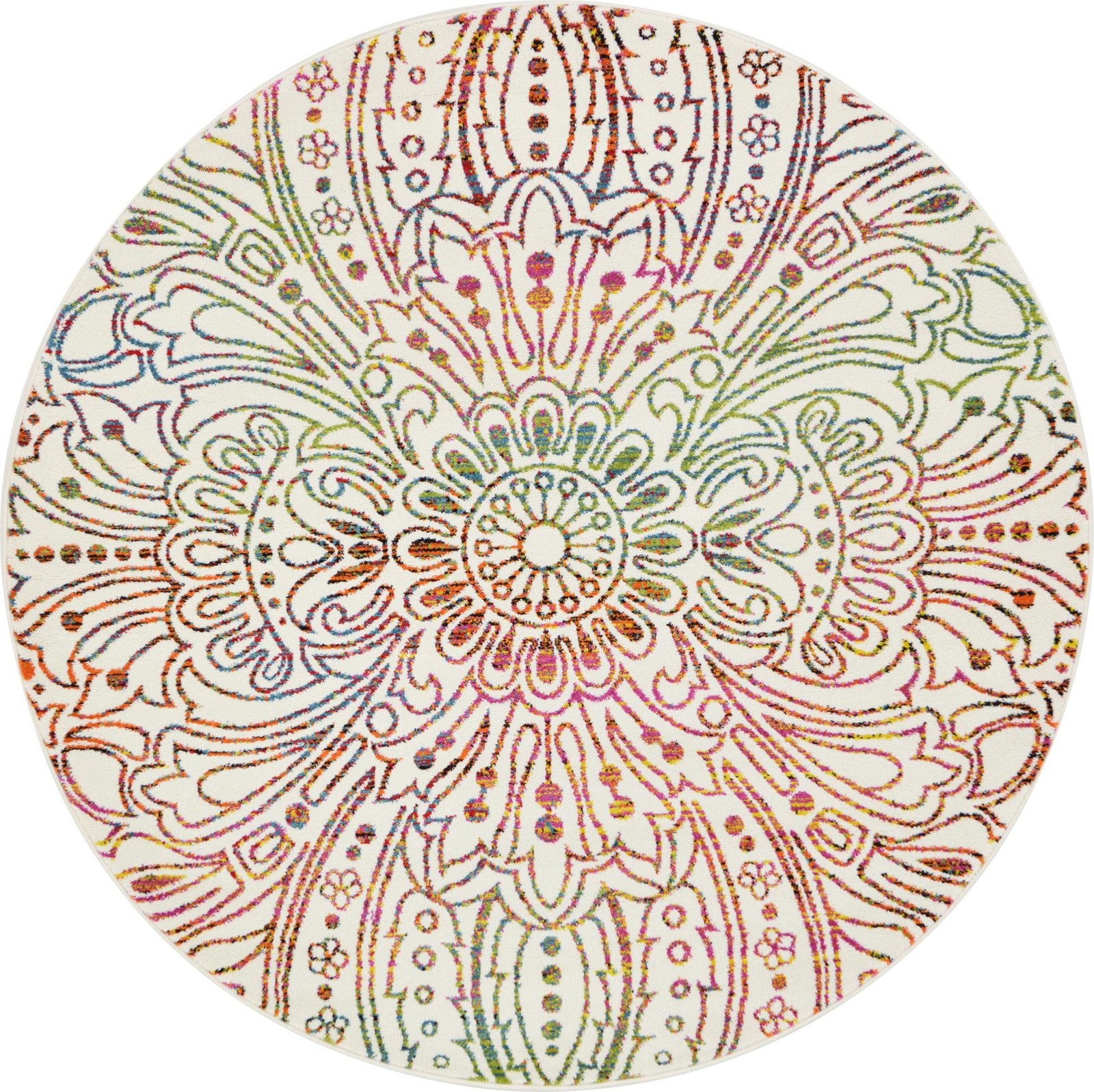 6' x 6' Lavender · Medallion rug
