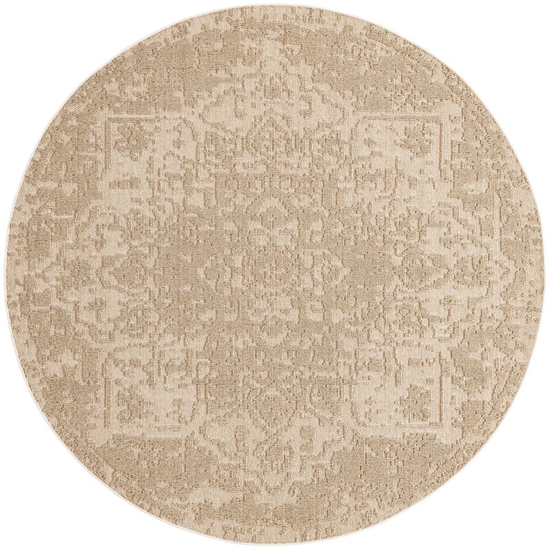 7' 10 x 7' 10 Cotter · Medallion Outdoor Rug, beige