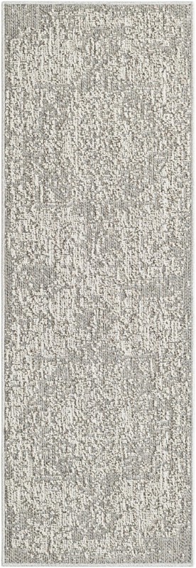 Cotter · Faded medallion Outdoor Rug, gray and cream