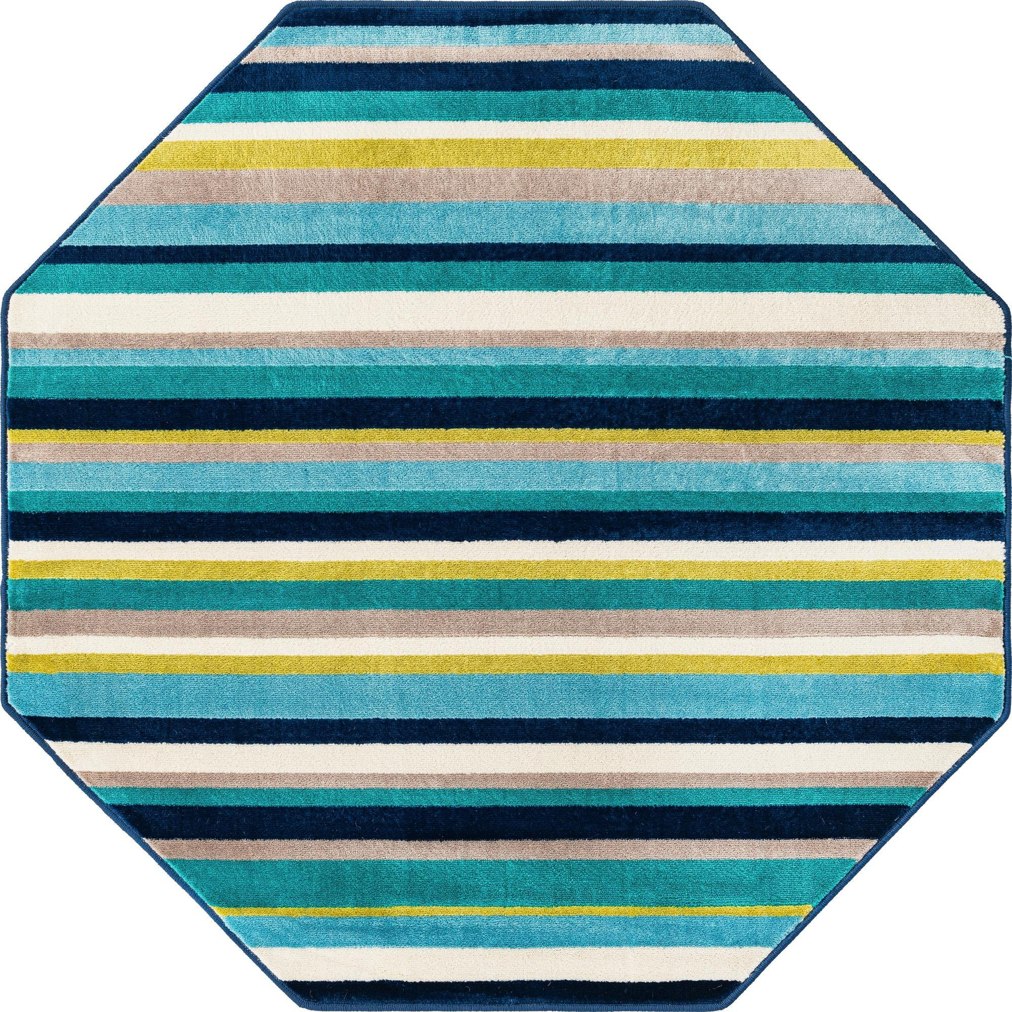 5' 3 x 5' 3 Vernal · Striped rug