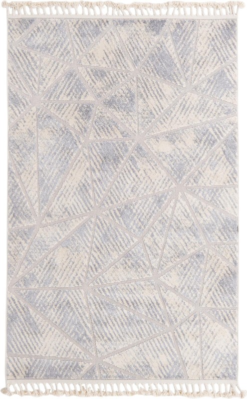 5' 3 x 8' Skagway · Geometric rug, beige and gray