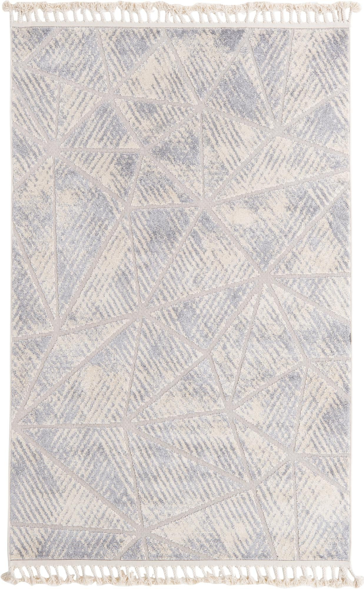 5' 3 x 8' Skagway · Geometric rug, beige and gray