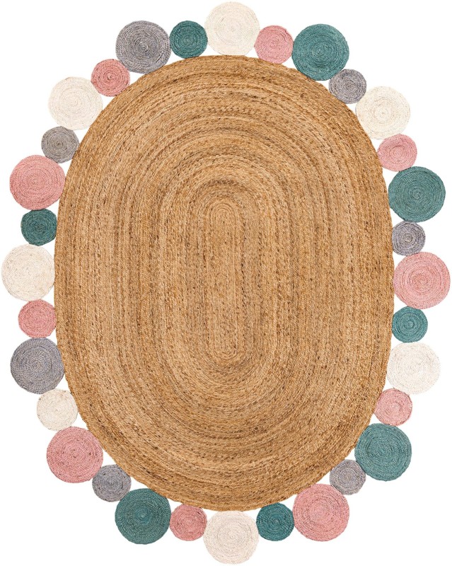Cranston · Border Braided Jute Rug, multi