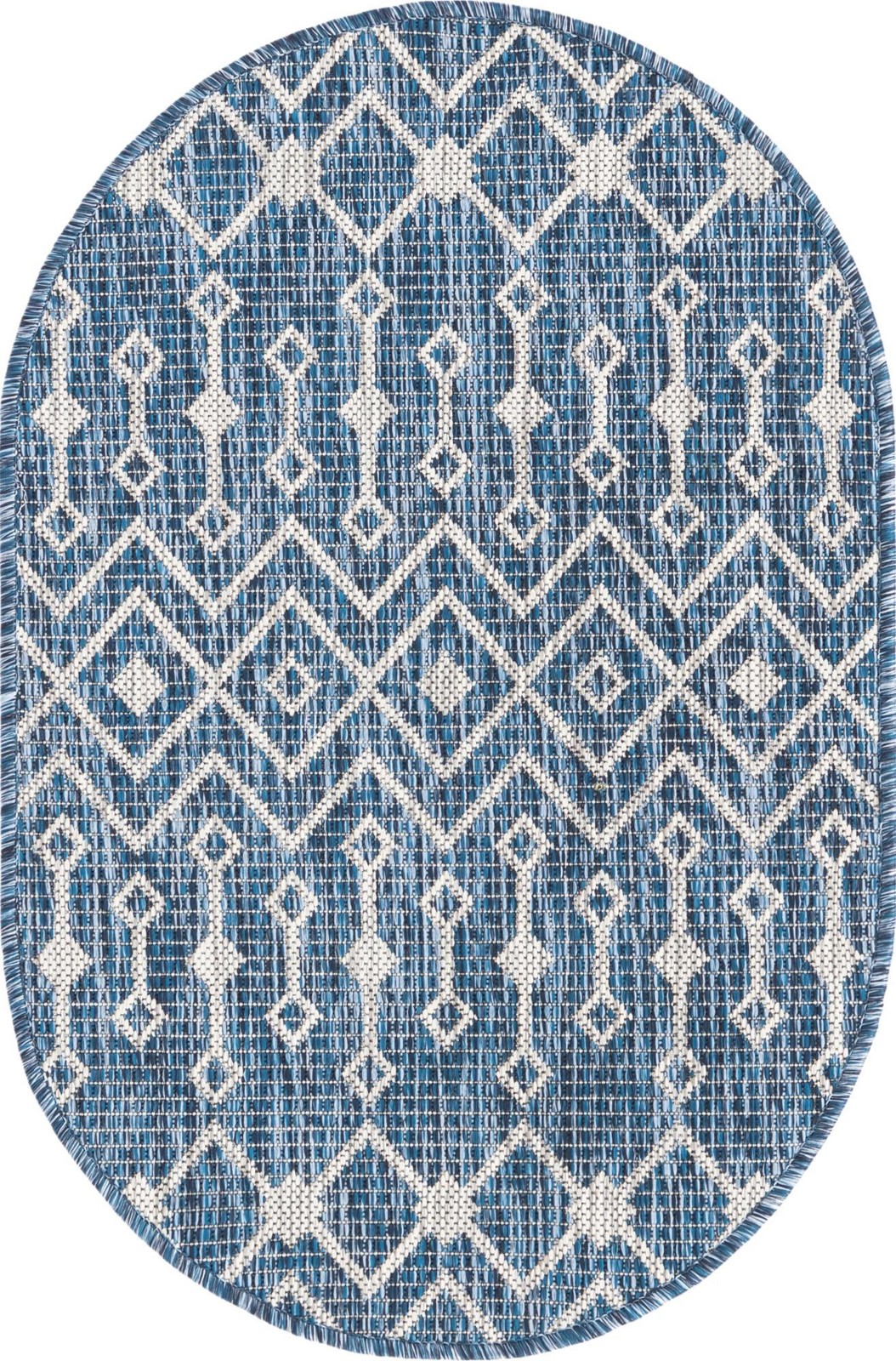 2' x 3' Kearney · Diamond Outdoor Rug, blue
