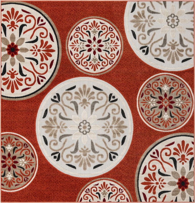 7' 10 x 7' 10 Racine · Medallion Outdoor Rug