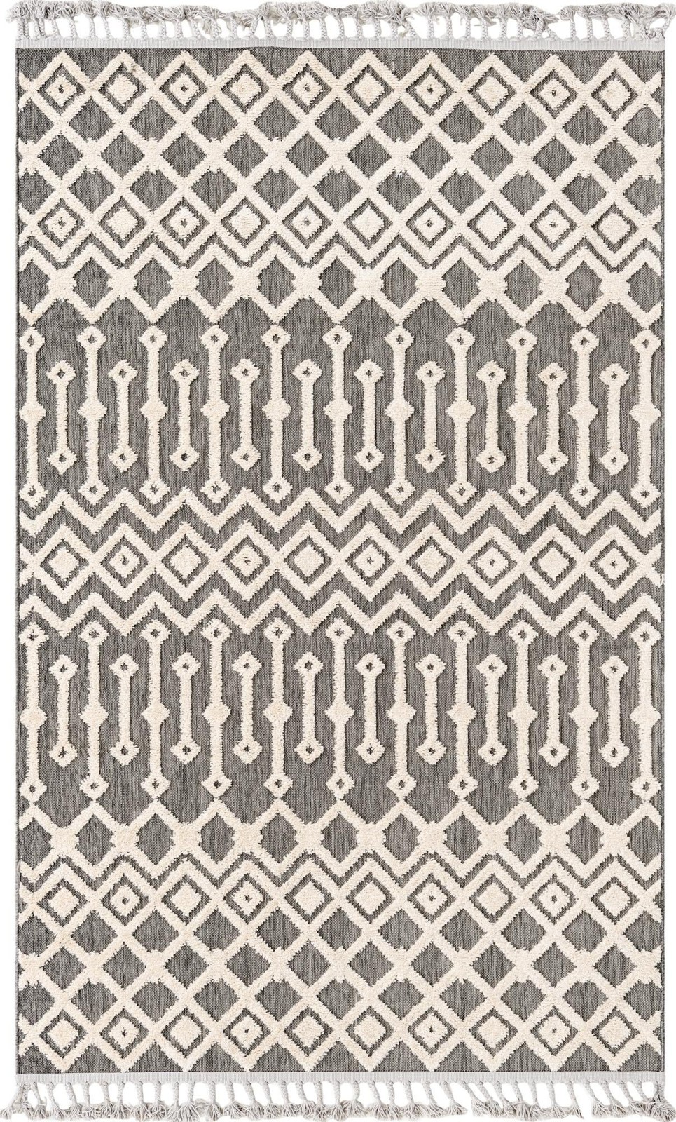 5' 3 x 8' Rothwell · Chevron rug, charcoal