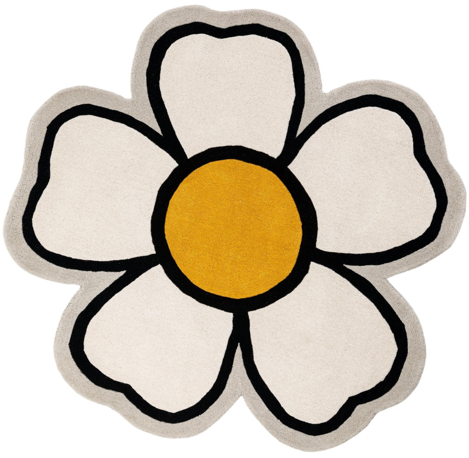 5' 1 x 5' 1 Napier · Floral / botanical Wool Rug, ivory