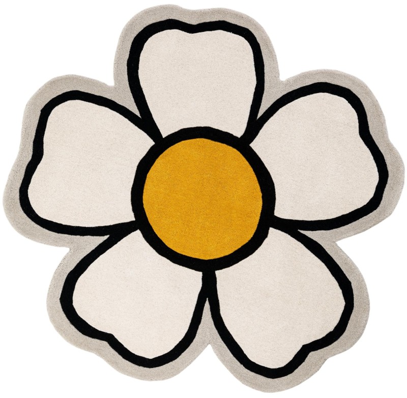 5' 1 x 5' 1 Napier · Floral / botanical Wool Rug, ivory