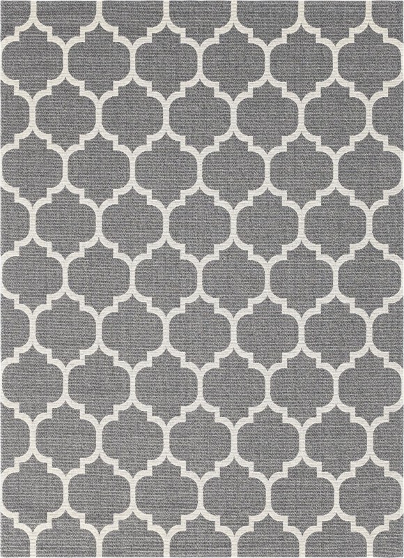 7' 5 x 10' Enid · Lattice rug, anthracite