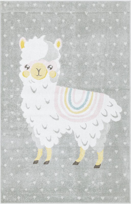 5' 3 x 8' Lantern · Pictoral rug, gray