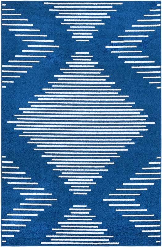6' x 9' Knox · Diamond rug, navy blue