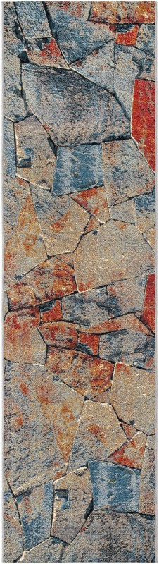 2' 7 x 10' Cobblestone · Geometric Outdoor Rug, multi