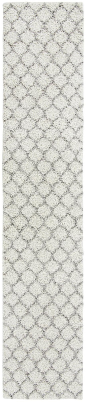 3' 3 x 16' 5 Barnett · Trellis Shag Rug, ivory