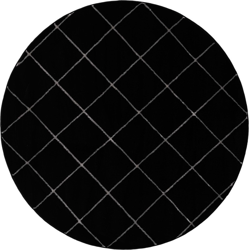 Gilchrist · Diamond rug, black and silver
