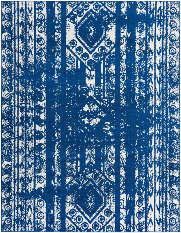 7' 10 x 10' Underhill · Diamond rug, navy blue