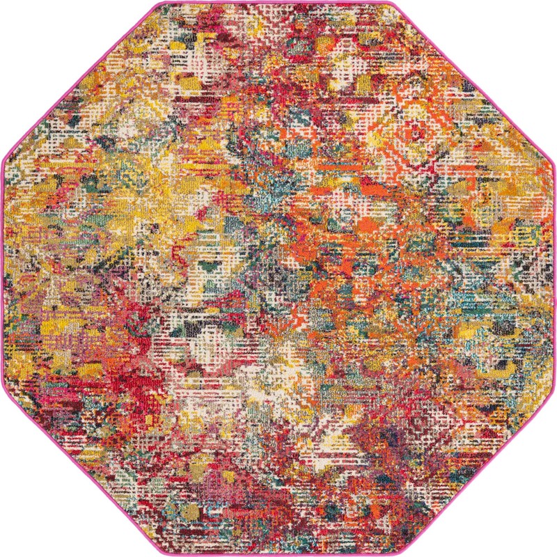 Forrest · Abstract Washable Rug, multi