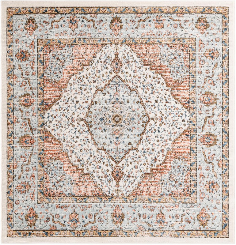 Gideon · Medallion rug, ivory