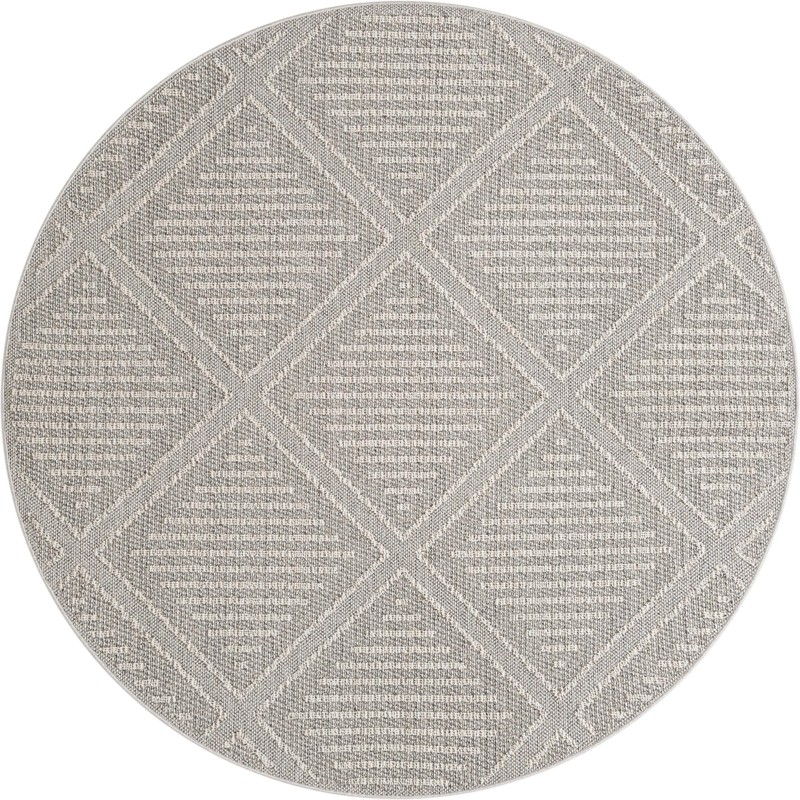 Auburn · Diamond Outdoor Rug, light gray