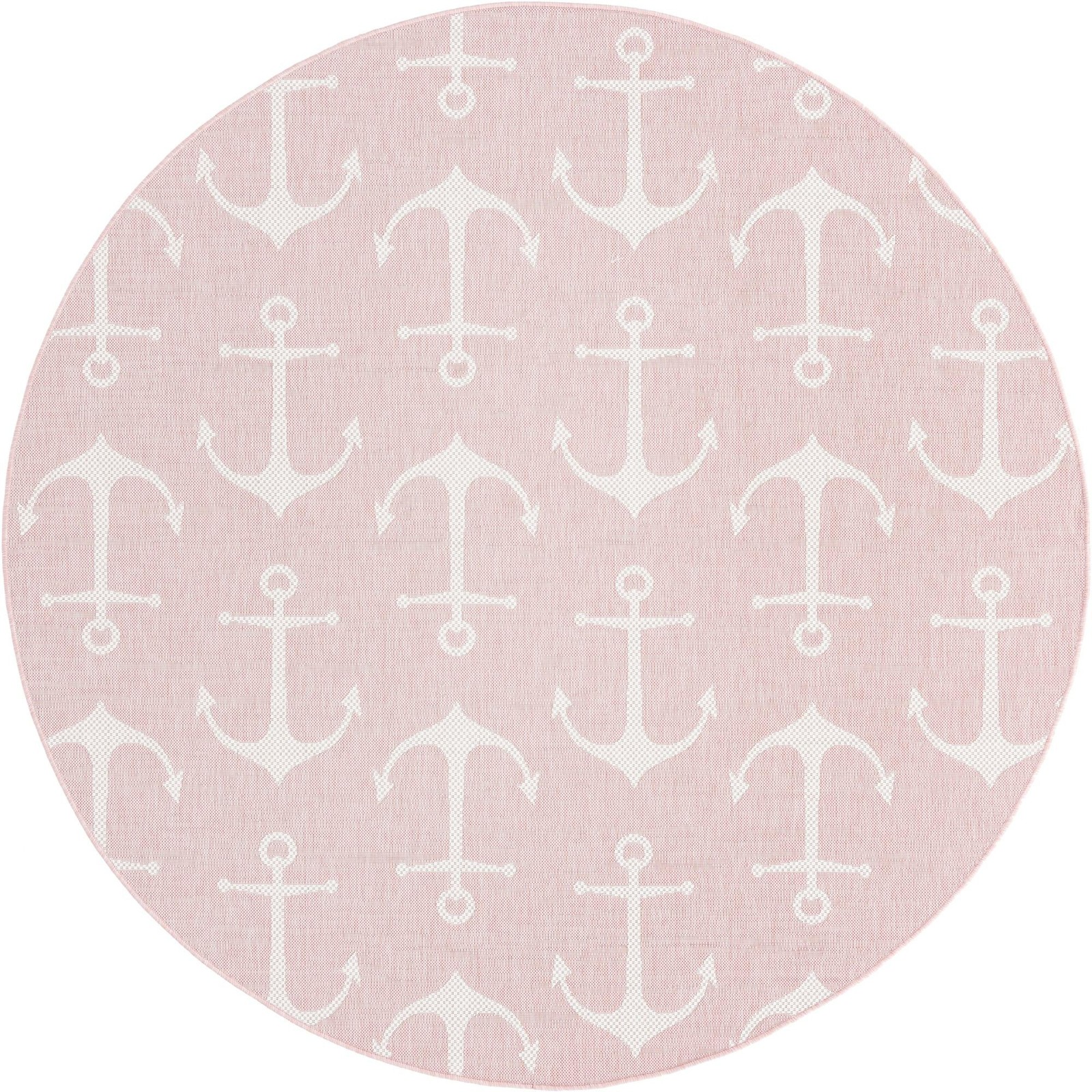 7' 10 x 7' 10 Millbrook · Pictoral Outdoor Rug, pink