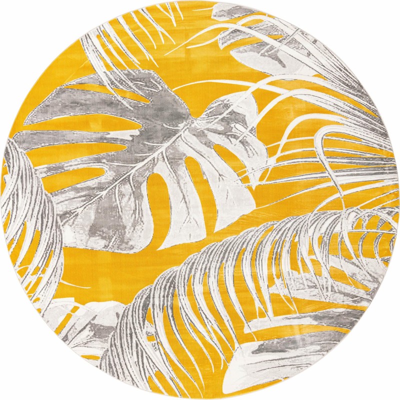 Britton · Floral / botanical rug, yellow