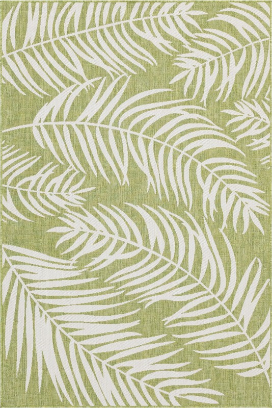 Moody · Floral / botanical Outdoor Rug, green